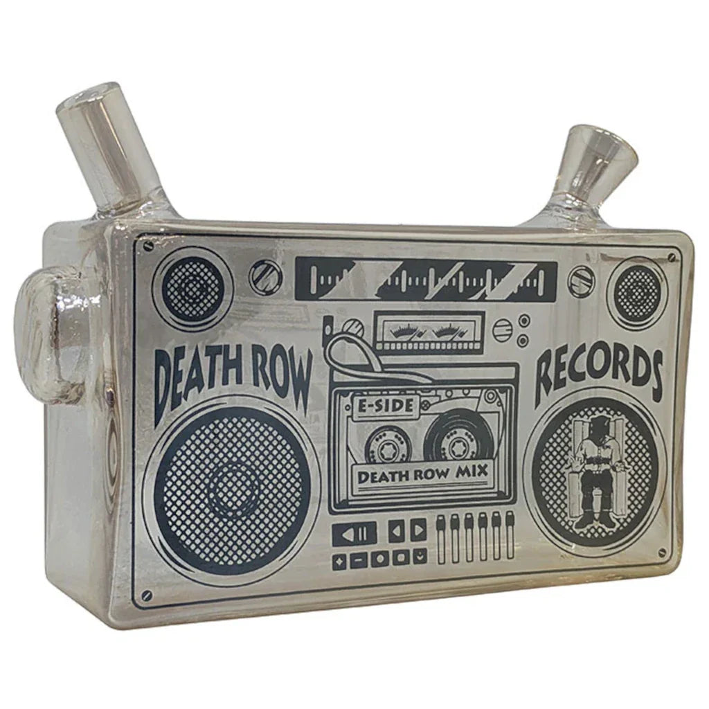 Death Row Records - 5″ Boom Box Blunt Bubbler - Gold Bubbleri