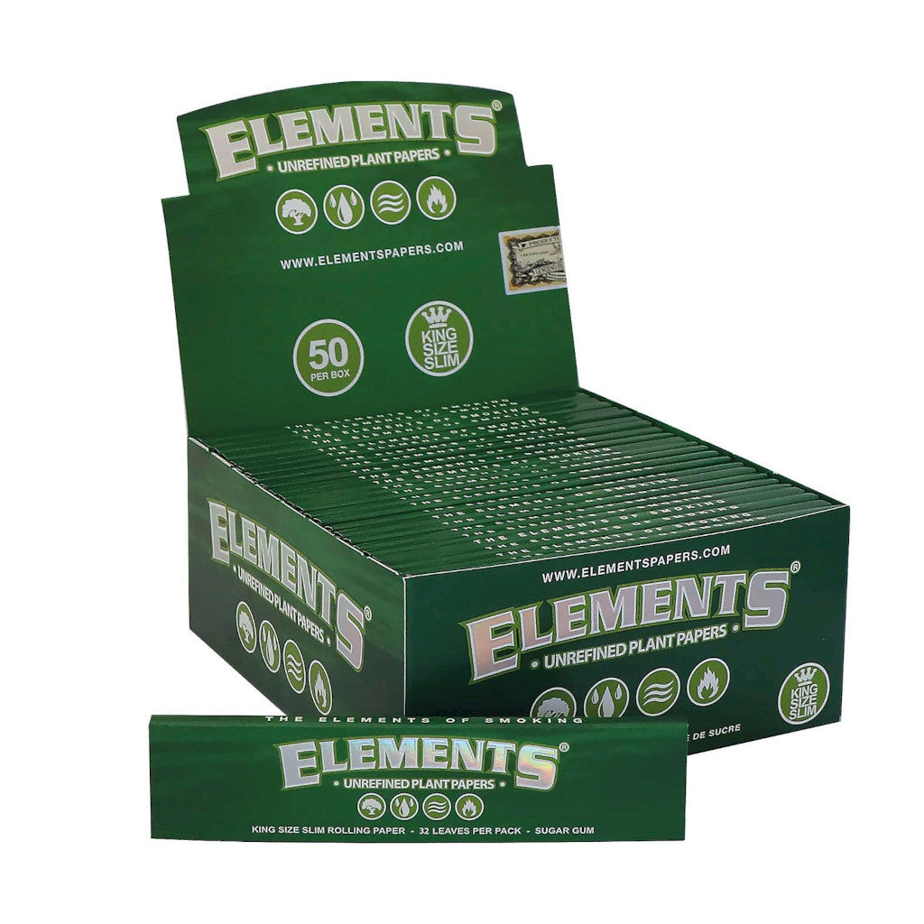 Elements - Green KS Slim Ultraohuet Pitkät Paperit (110 mm)