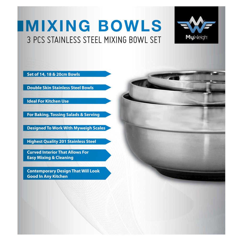 MyWeigh - Mixing Bowl Set Mittarit