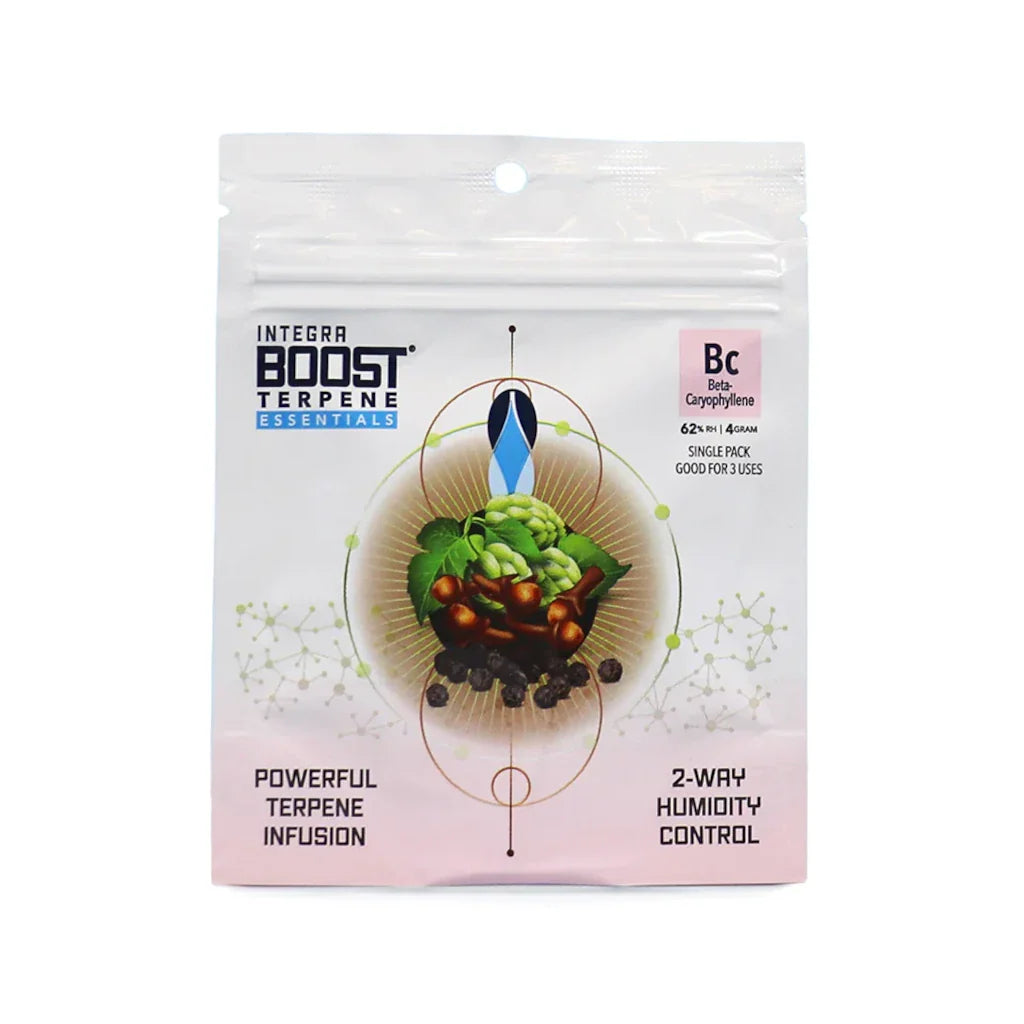 Integra Boost Terpene Essentials: Beta-Caryophyllene 4g 62% Terpeeni-Infuusiopaketti Kosteudensäätäjät