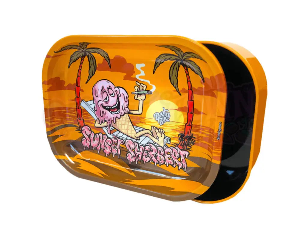 Best Buds - Sunset Sherbert Säilytysrasia Tarjottimella - Ghost Town Seeds