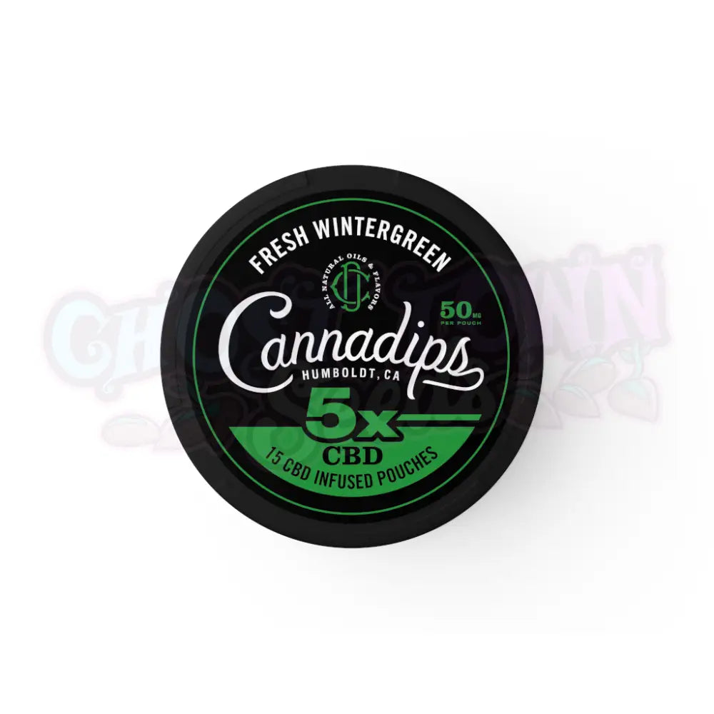 Cannadips - 5x Fresh Wintergreen (750 mg) CBD-Pussit