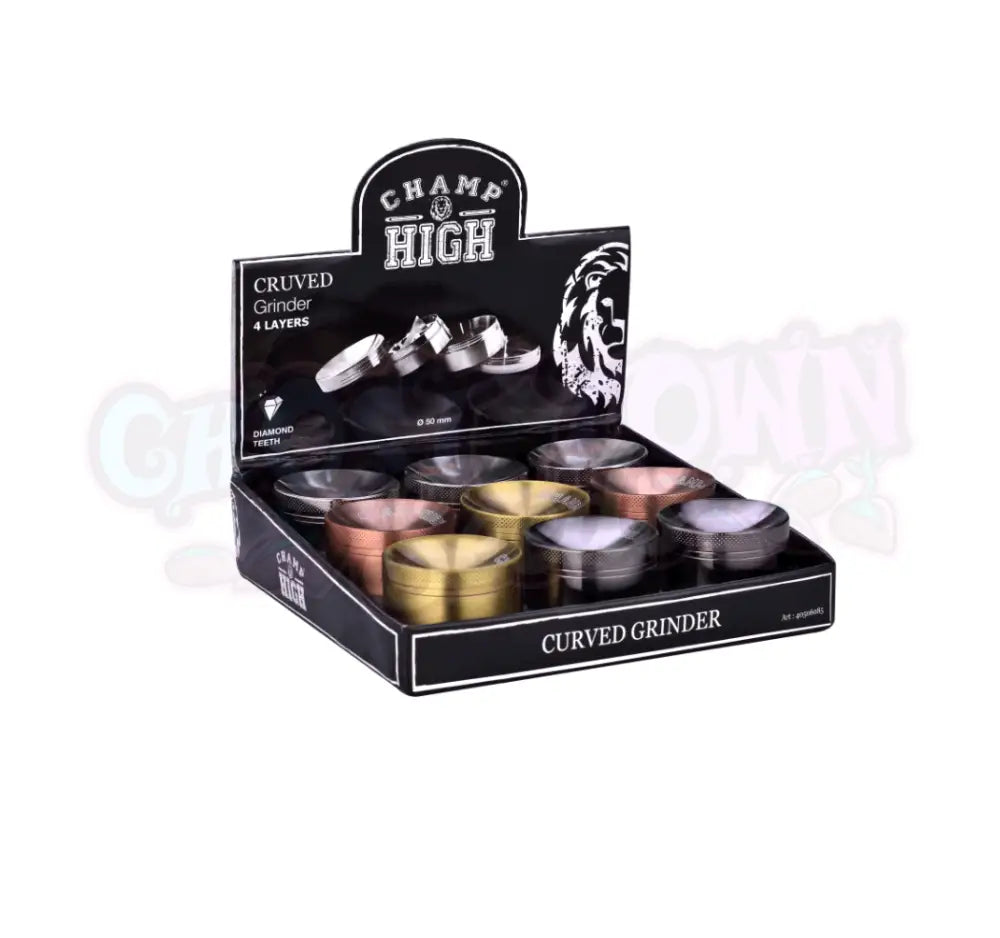 Champ High - Curved Grinderi 4-osainen 50mm - Ghost Town Seeds