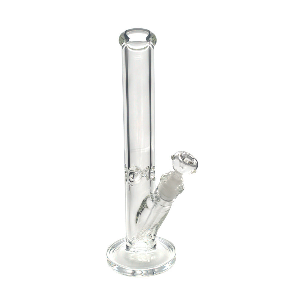 Clear Tube -putkibongi, kirkas 9 mm lasi ja taivutettu kaula, 36 cm
