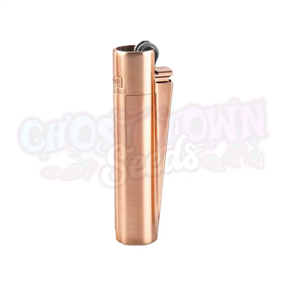 Clipper - Rose Gold Metallinen Sytytin Lahjarasialla Sytyttimet