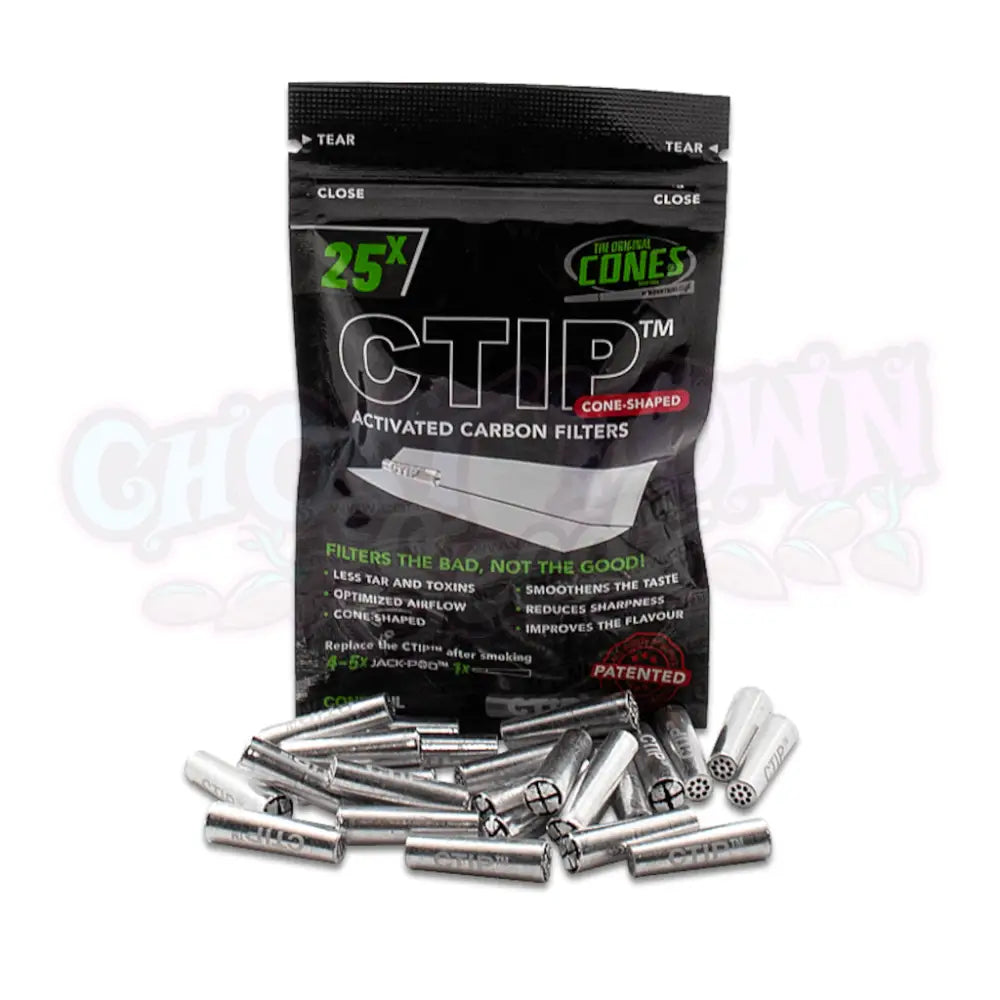 CTIP - Cone Aktiivihiilifiltterit 7 mm (25 kpl) Filtterit & Tipit