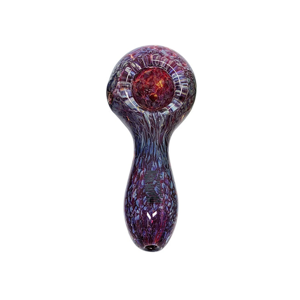 Death Row Records Colored Frit Hand Pipe Red/Purple Frit Hand Pipe Piiput