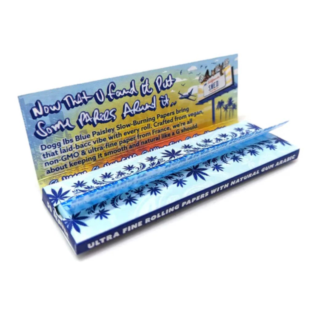 Dogg lbs - Blue Paisley 1¼ Ultraohuet Lyhyet Paperit Paperit