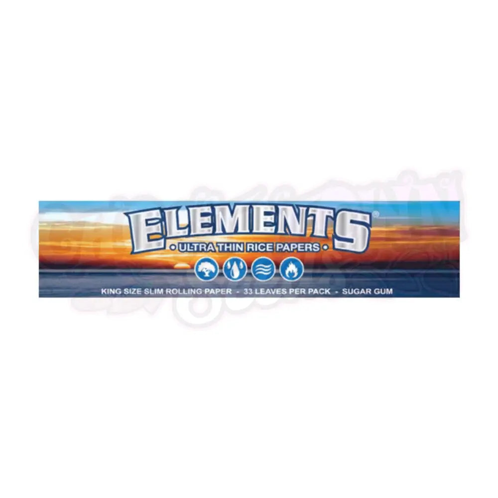 Elements - KS Slim Ultra Thin Ohuet Pitkät Paperit - Ghost Town Seeds