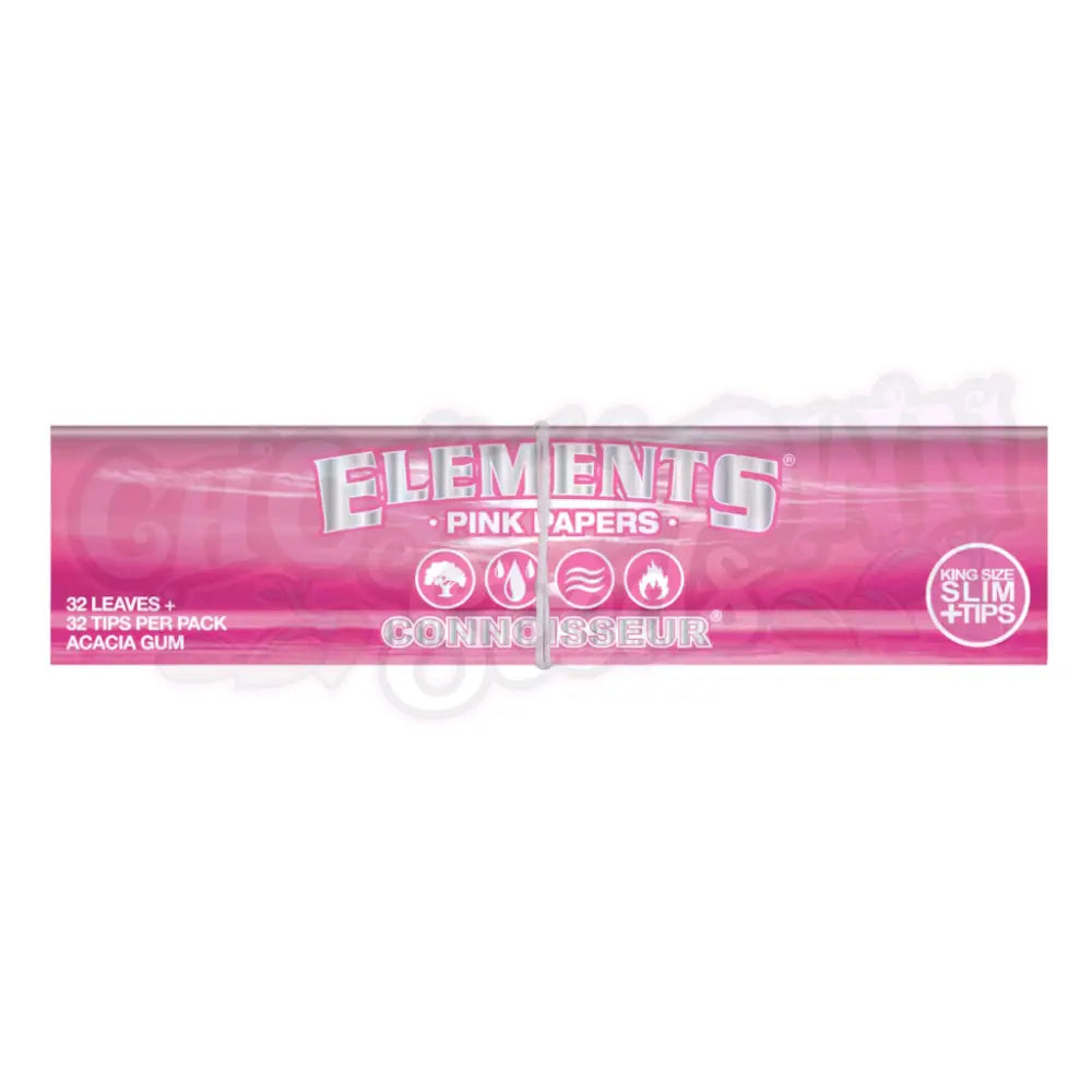 Elements - Pink Connoisseur KS Slim Pitkät Paperit + Tipit Paperit