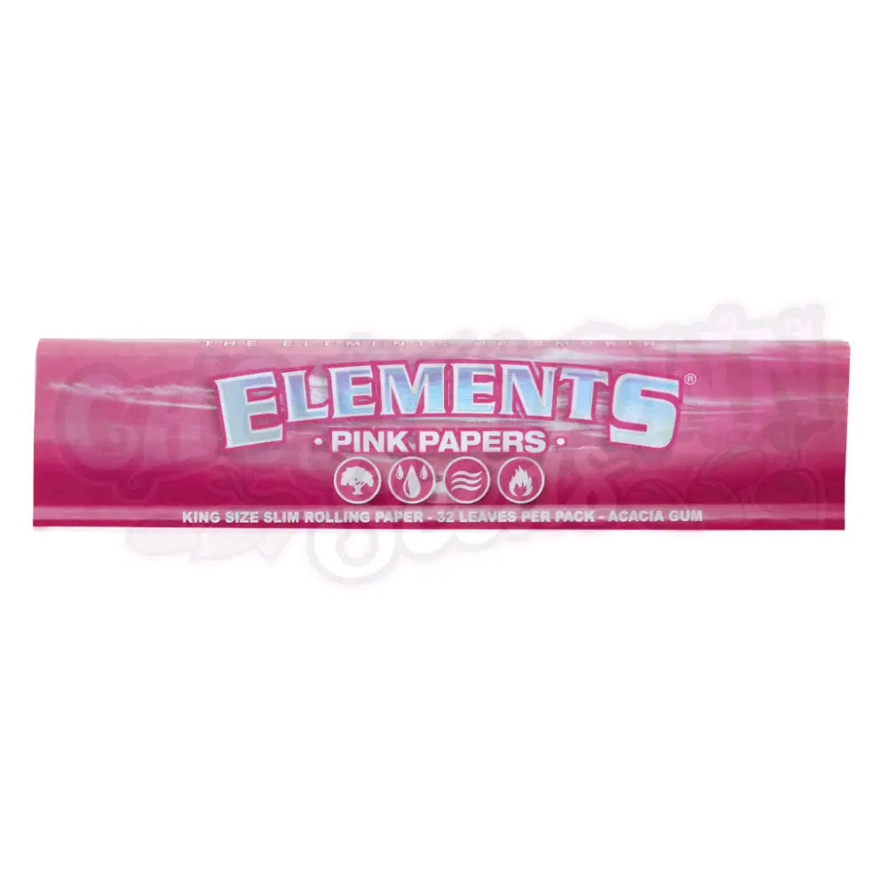 Elements - Pink KS Slim Ultraohuet Pitkät Paperit Paperit
