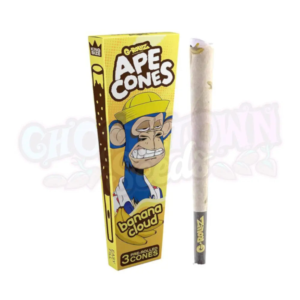 G-Rollz - Ape Cones ’Banana Cloud’ Pitkät Conet 3kpl Conet
