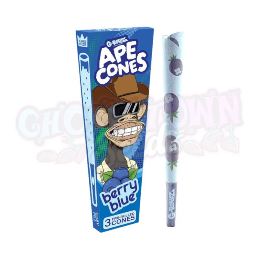 G-Rollz - Ape Cones ’Berry Blue’ Pitkät Conet 3kpl Conet