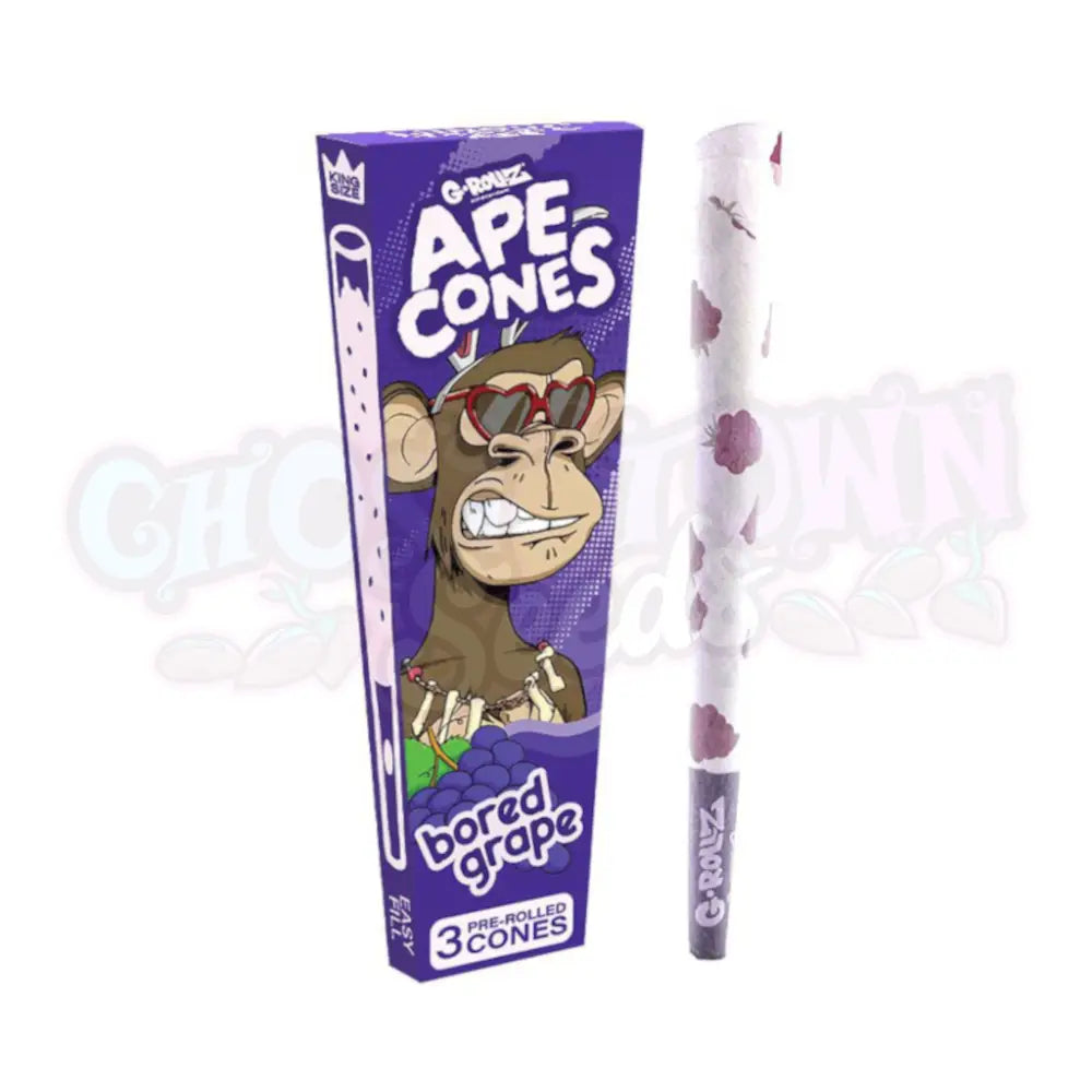 G-Rollz - Ape Cones ’Bored Grape’ Pitkät Conet 3kpl Conet