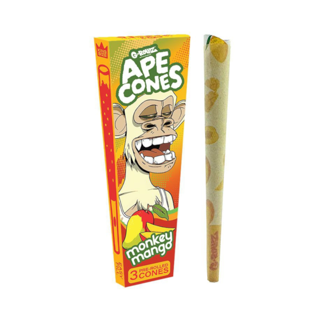 G-Rollz - Ape Cones ’Monkey Mango’ Pitkät Conet 3kpl Conet