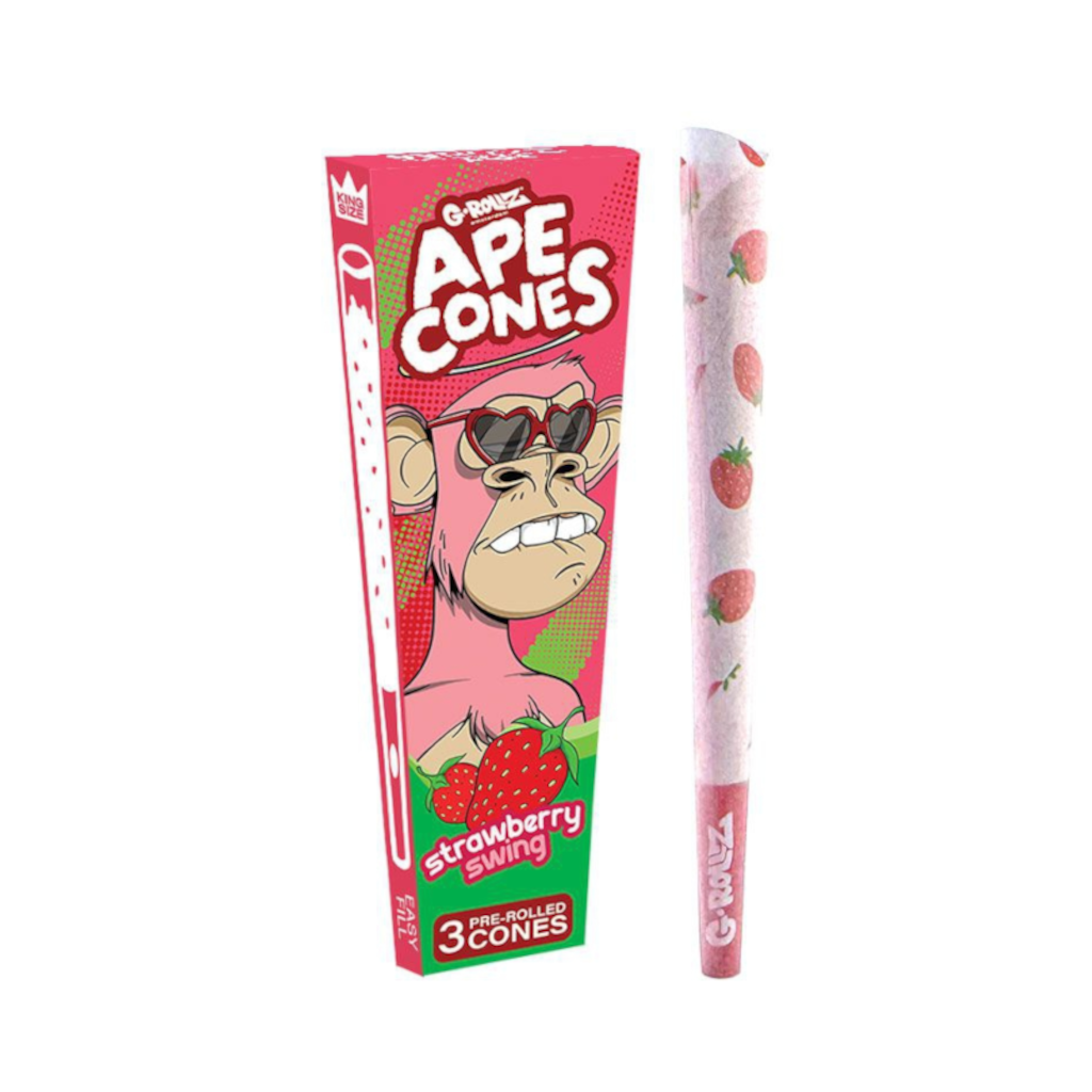 G-Rollz - Ape Cones ’Strawberry Swing’ Pitkät Conet 3kpl Conet