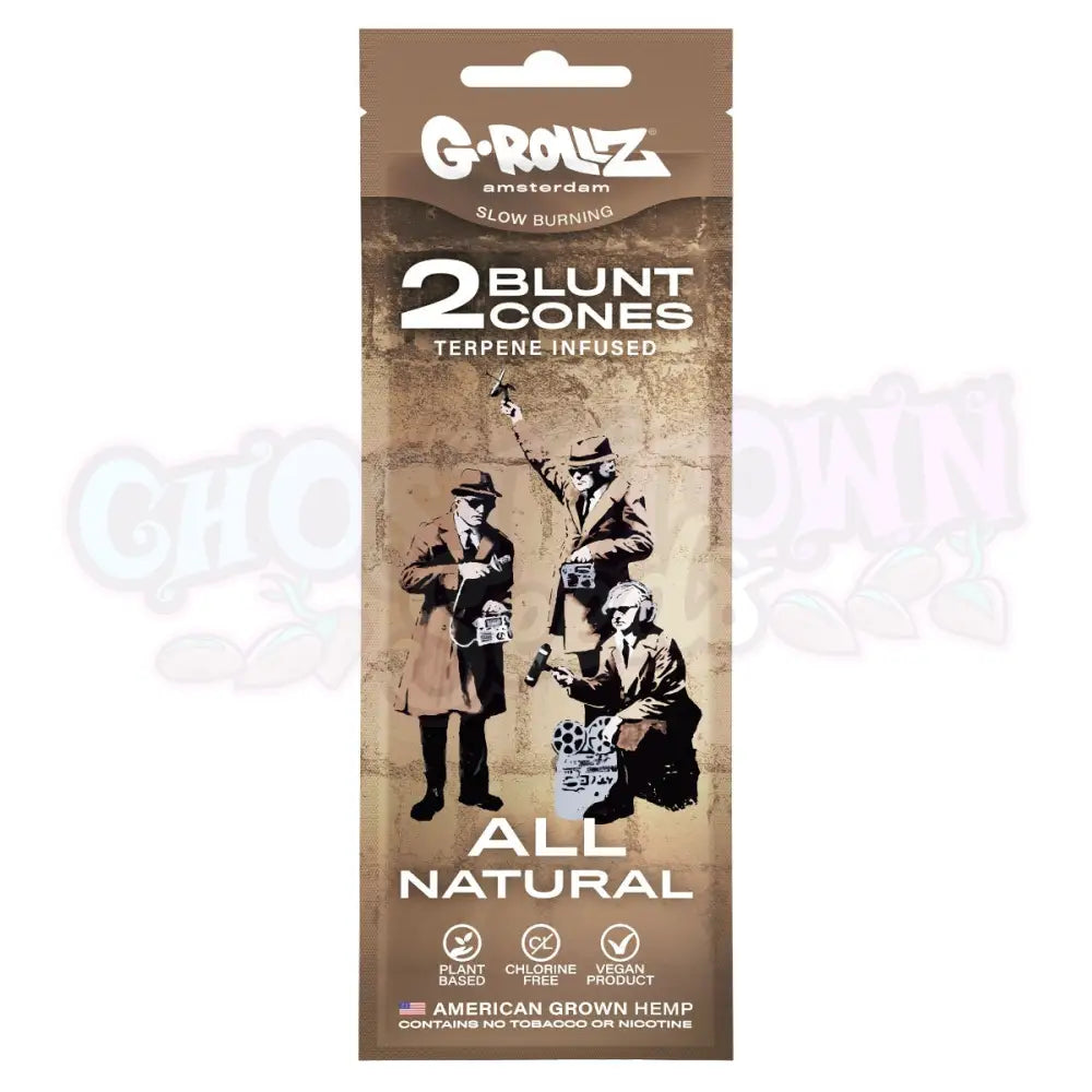 G-Rollz - Banksy’s Graffiti ’All Natural’ Terpeeni Infusoitu Cbd Hamppu Bluntti Conet 2Kpl