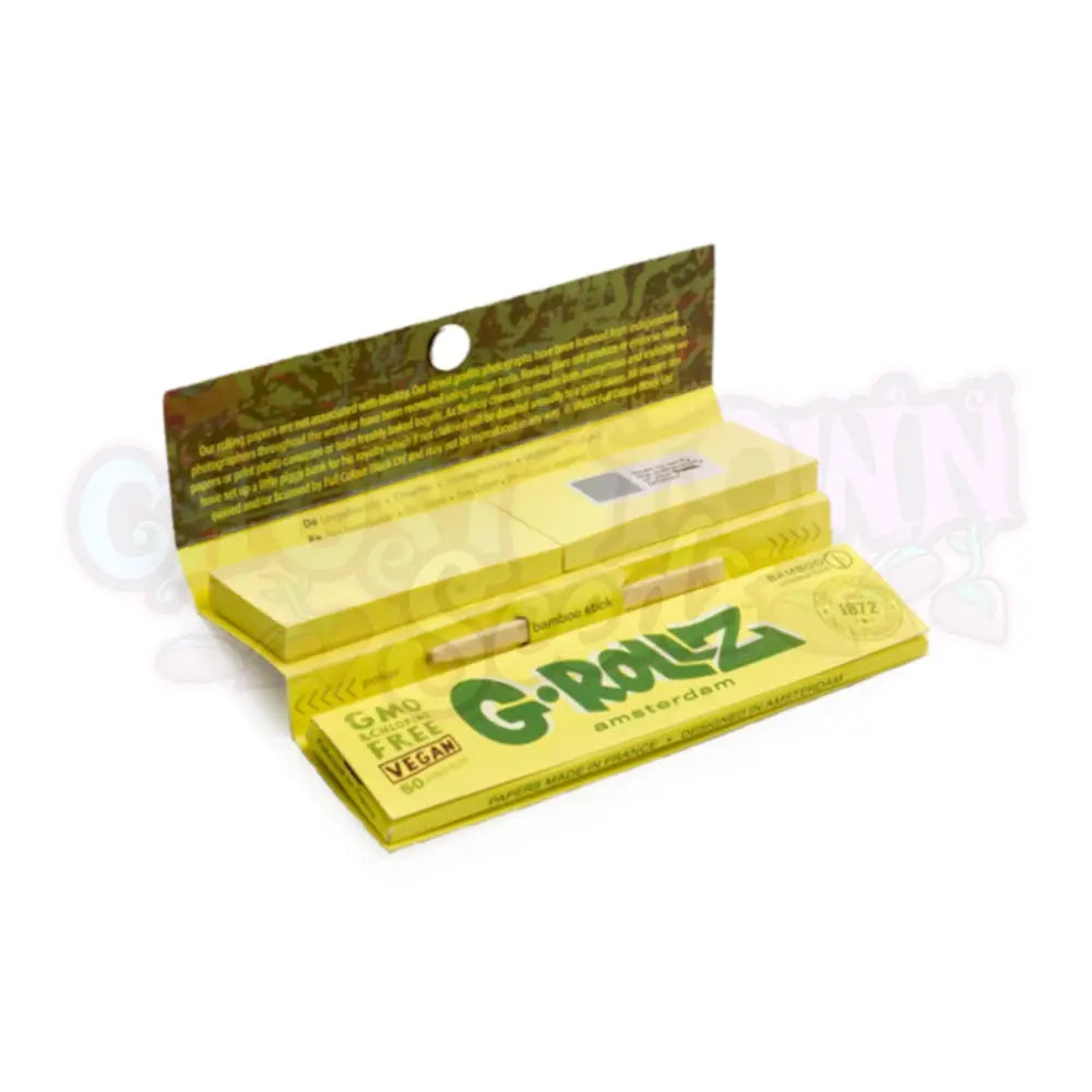 G-Rollz - ’Banksy’s Graffiti’ Bamboo KS Slim Ohuet Pitkät Paperit + Tipit Paperit