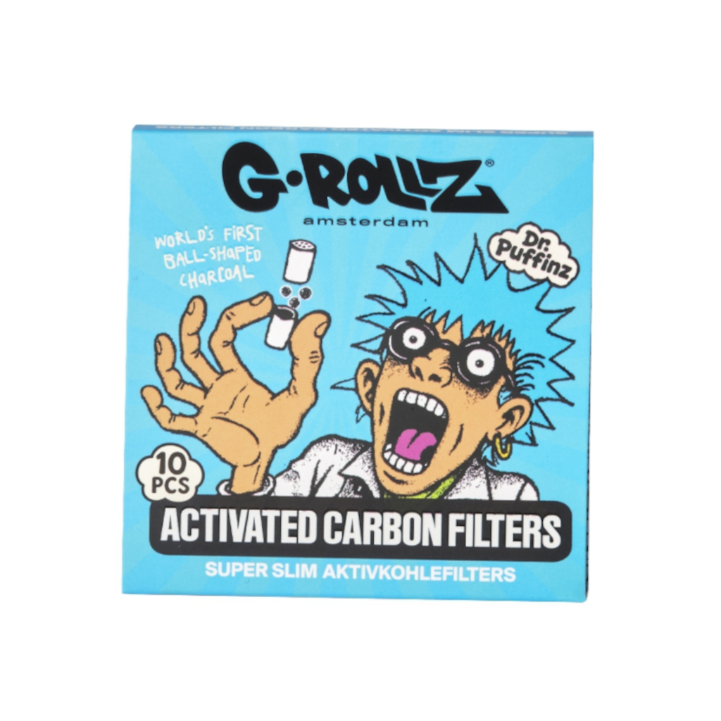 G-Rollz - Blue Super Slim Aktiivihiilifiltterit 6 mm (10 kpl) Filtterit & Tipit