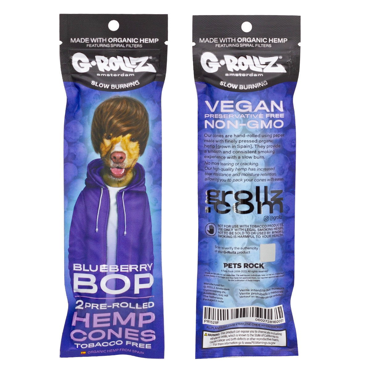 G-Rollz - Blueberry Bop Hamppu Bluntti Conet 2Kpl