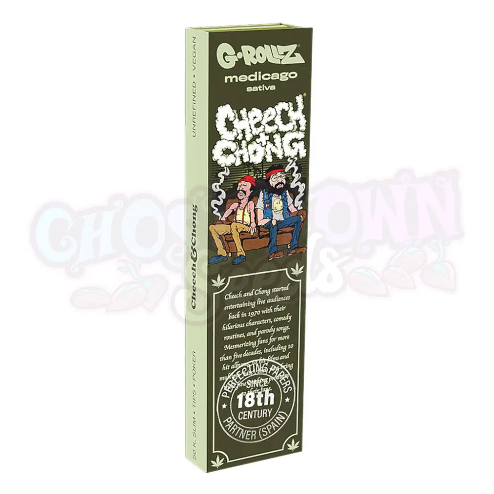 G-Rollz - Cheech & Chong ’Sofa’ Medicago Sativa Ohuet Pitkät Paperit + Tipit