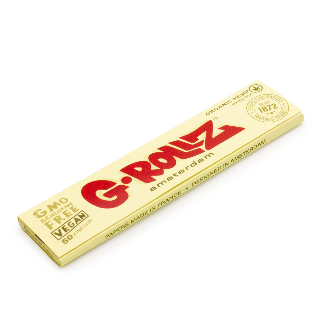 G-Rollz - Organic Hemp Ks Slim Ultraohuet Pitkät Paperit