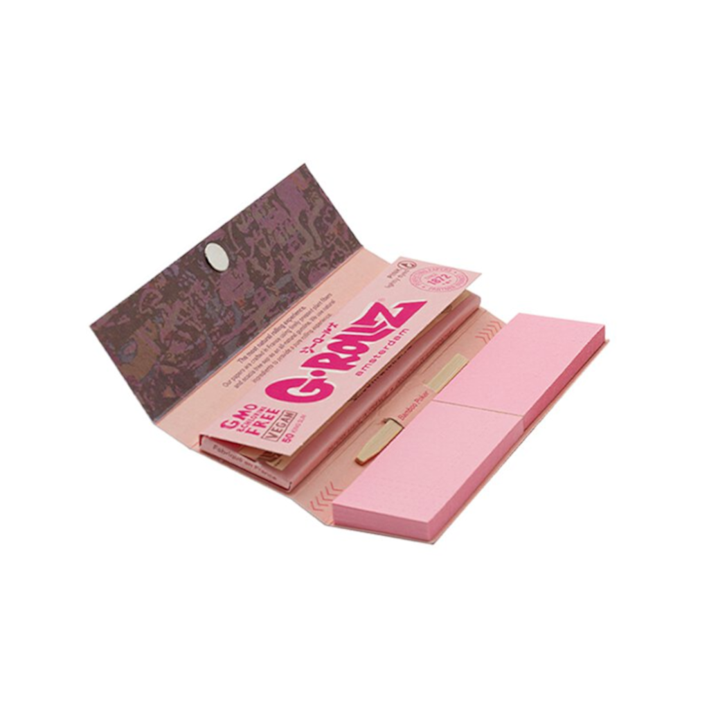 G-Rollz - Pink KS Slim Pitkät Paperit + Tipit Paperit