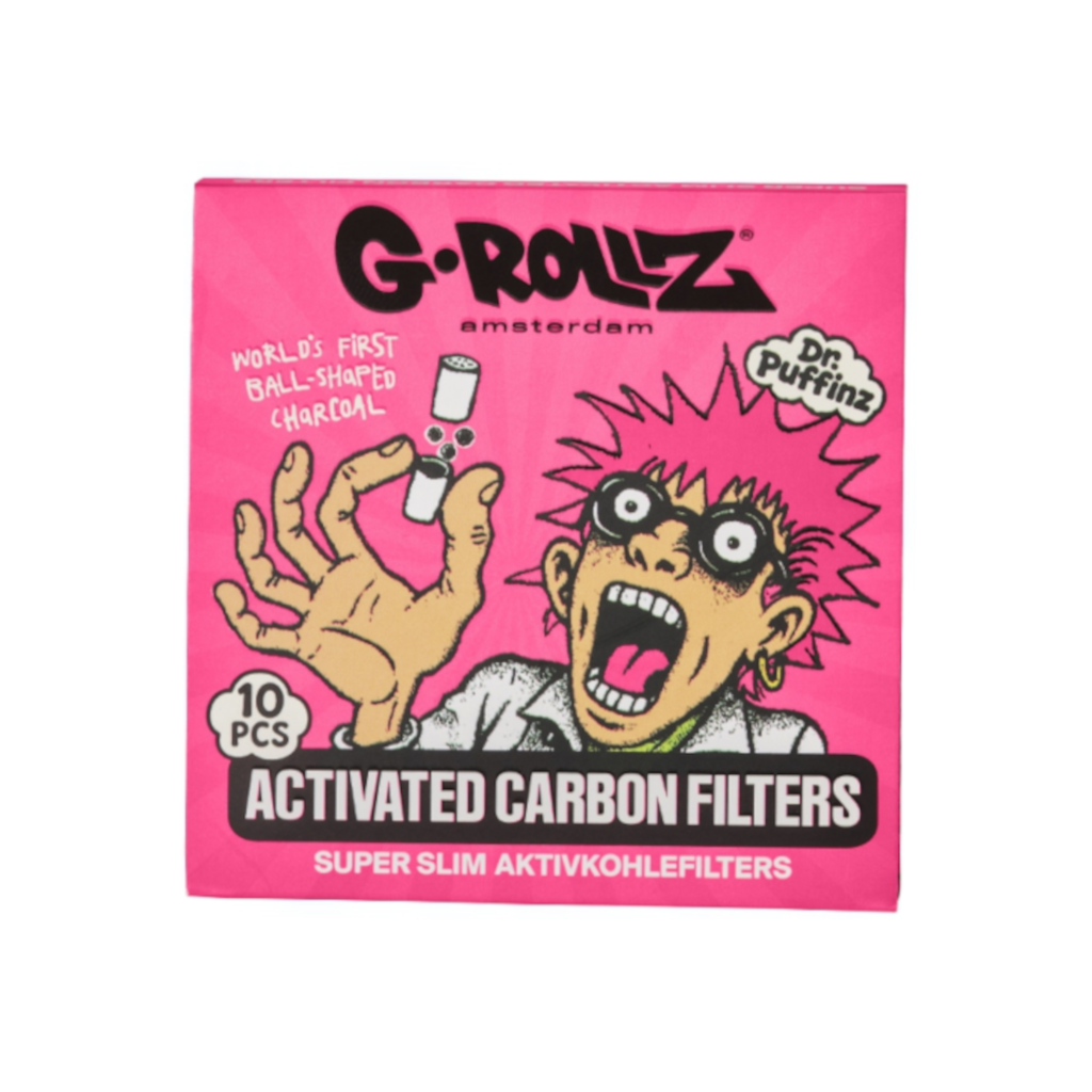 G-Rollz - Pink Super Slim Aktiivihiilifiltterit 6 mm (10 kpl) Filtterit & Tipit