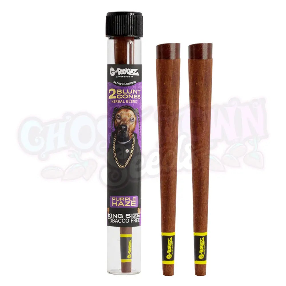 G-Rollz - Purple Haze ’The Dog’ Terpeeni Infusoitu Yrtti Bluntti Conet 2Kpl