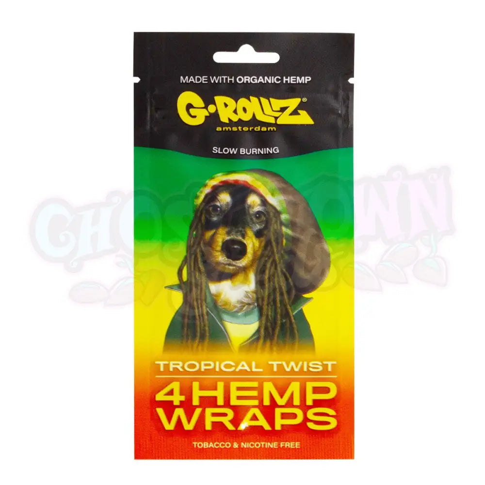 G-Rollz - Tropical Twist Hamppu Bluntti Paperit 4Kpl Bluntit
