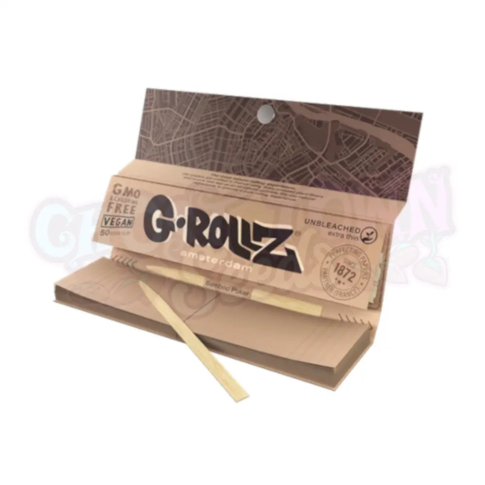 G-Rollz - Valkaisemattomat KS Slim Ohuet Pitkät Paperit + Tipit Paperit