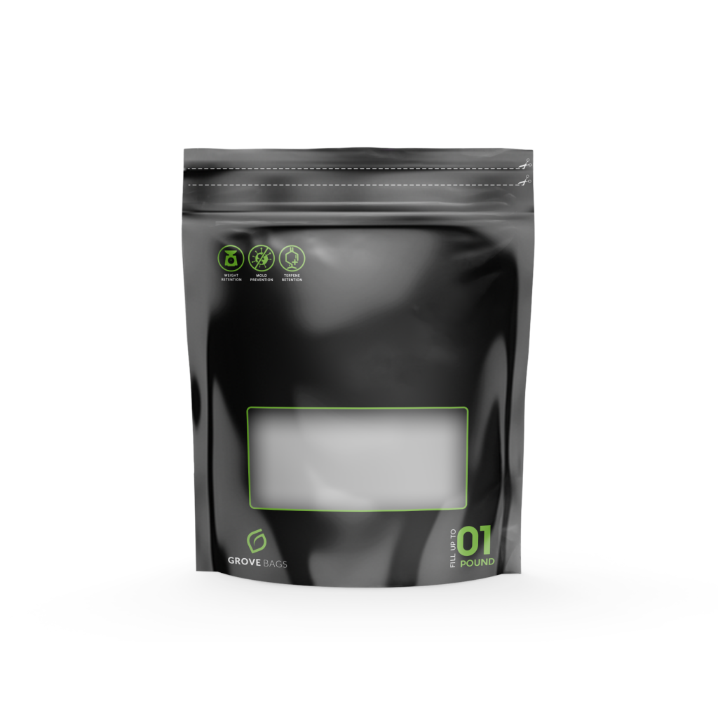 Grove Bags - TerpLoc Pussi 500g Ikkunallinen Minigripit