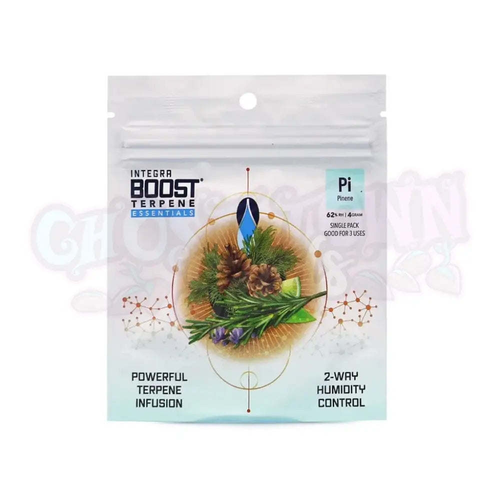 Integra Boost Terpene Essentials: Pinene 8g 62% Terpeeni-Infuusiopaketti Kosteudensäätäjät