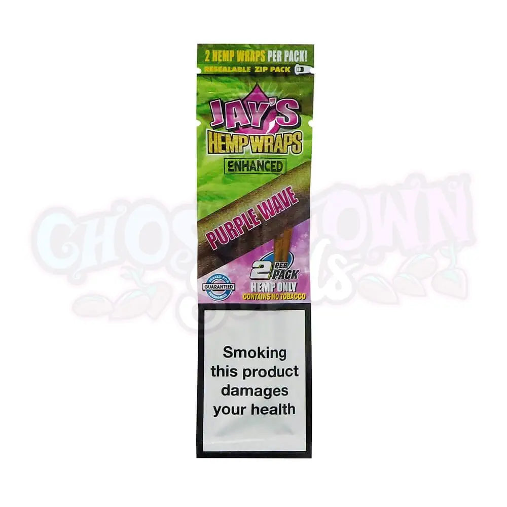 Juicy Jay's - Enhanced Purple Wave Hemp Blunt Wraps 2kpl - Ghost Town Seeds