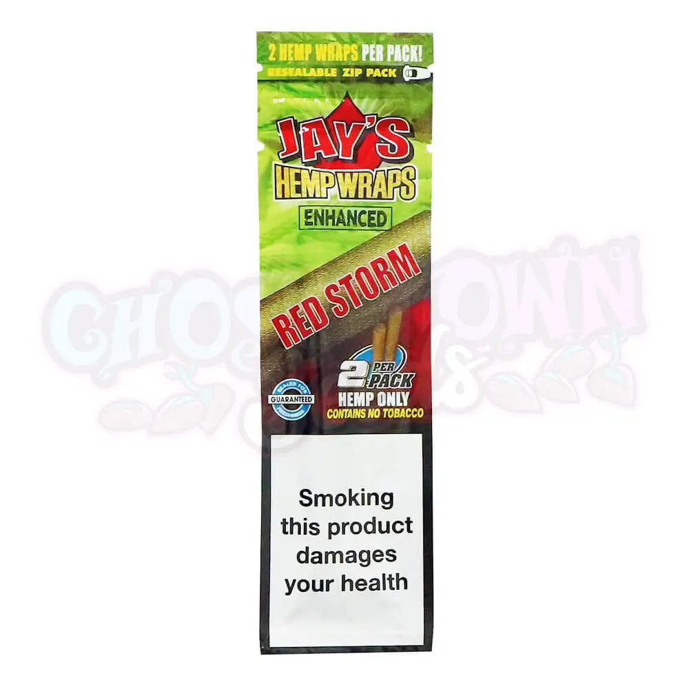 Juicy Jay's - Enhanced Red Storm Hemp Blunt Wraps 2kpl - Ghost Town Seeds