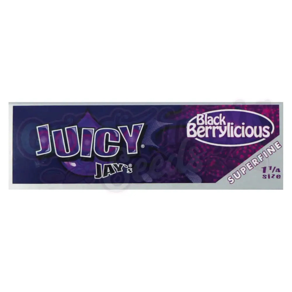 Juicy Jay’s - Superfine Black Berrylicious 1¼ Lyhyet Paperit Paperit
