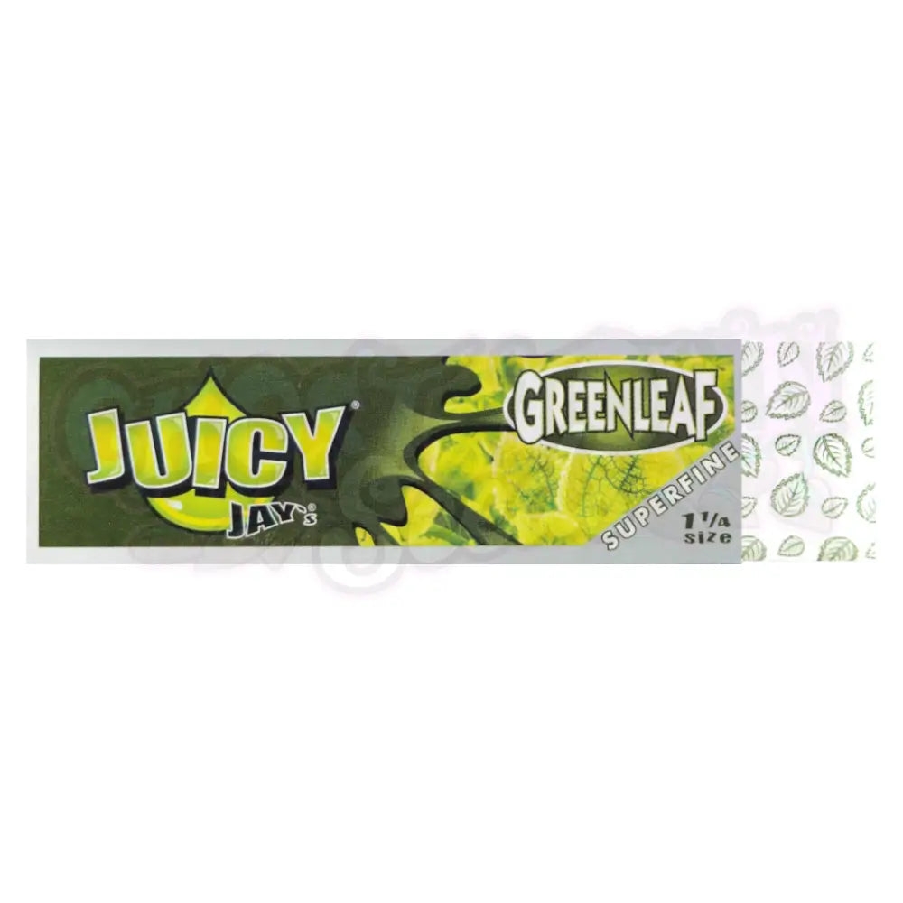 Juicy Jay’s - Superfine Green Leaf 1¼ Lyhyet Paperit Paperit