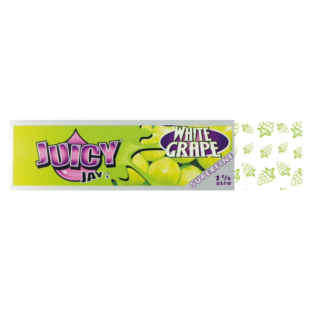 Juicy Jay’s - Superfine White Grape 1¼ Lyhyet Paperit Paperit