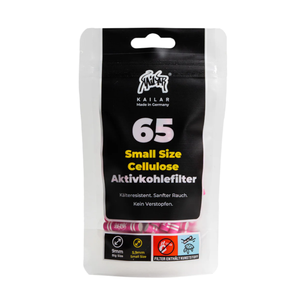Kailar - Pinkit 5 9Mm Selluloosa Aktiivihiilifiltterit 65Kpl Filtterit & Tipit