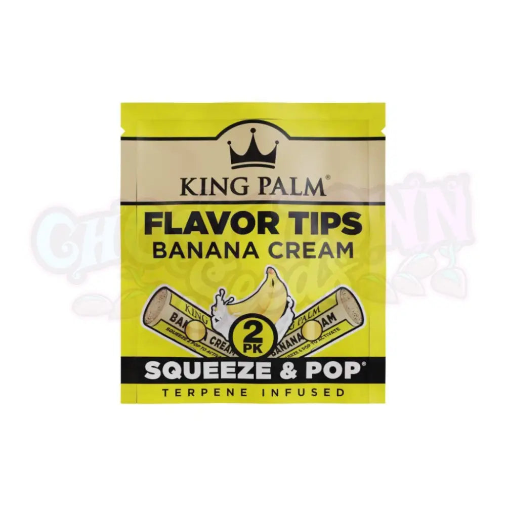 King Palm - Banana Cream Tipit 7mm 2kpl Filtterit & Tipit
