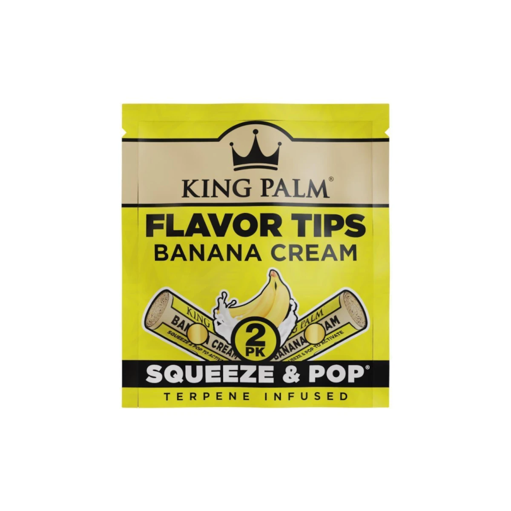 King Palm - Banana Cream Tipit 7mm 2kpl Filtterit & Tipit