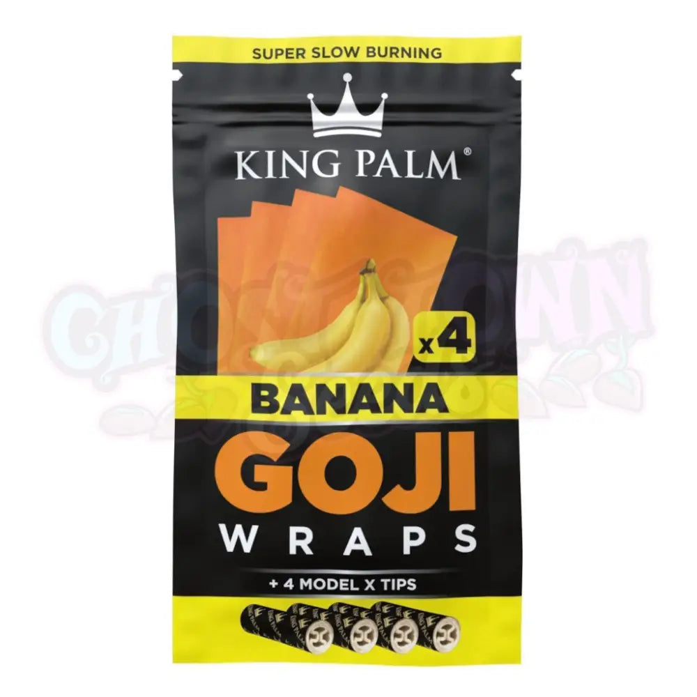 King Palm - Banana Goji Wraps 4kpl Bluntit
