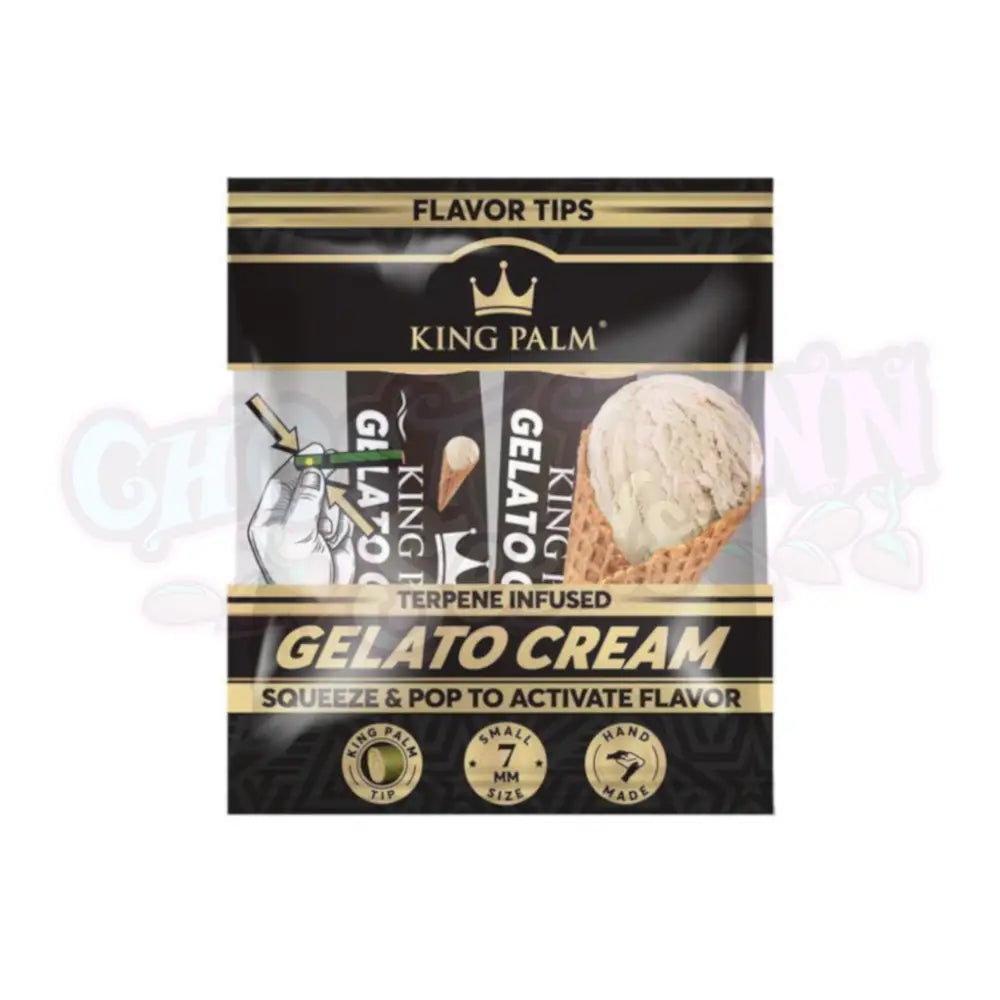 King Palm - Gelato Cream Tipit 7mm 2kpl Filtterit & Tipit