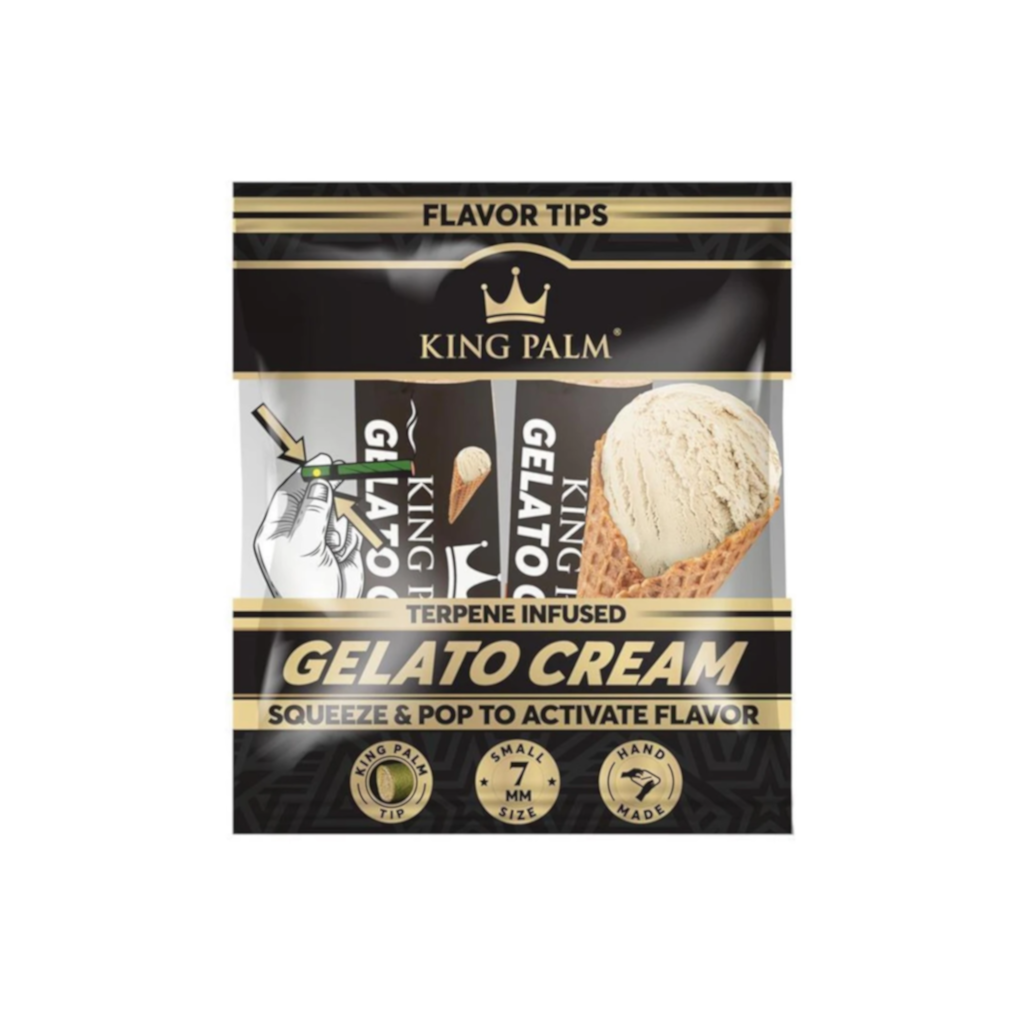 King Palm - Gelato Cream Tipit 7mm 2kpl Filtterit & Tipit