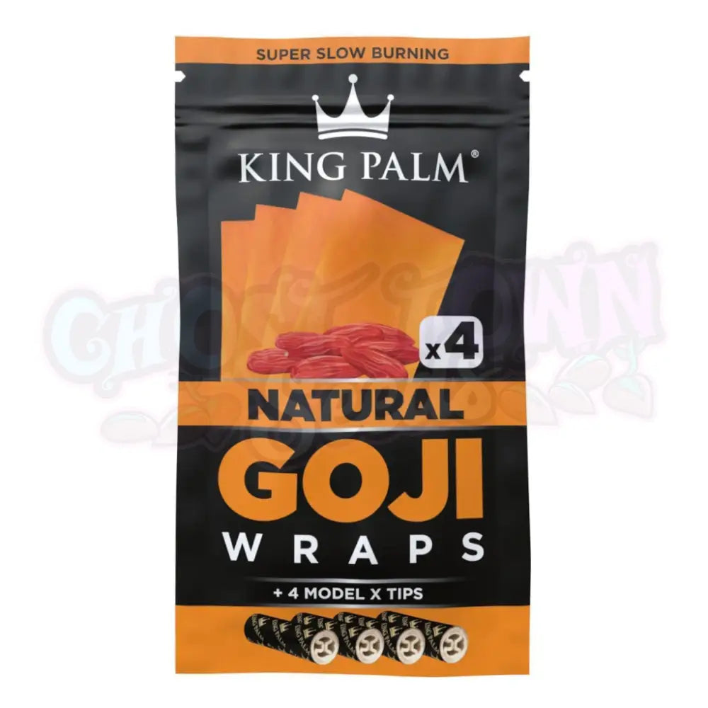 King Palm - Natural Goji Wraps 4kpl Bluntit