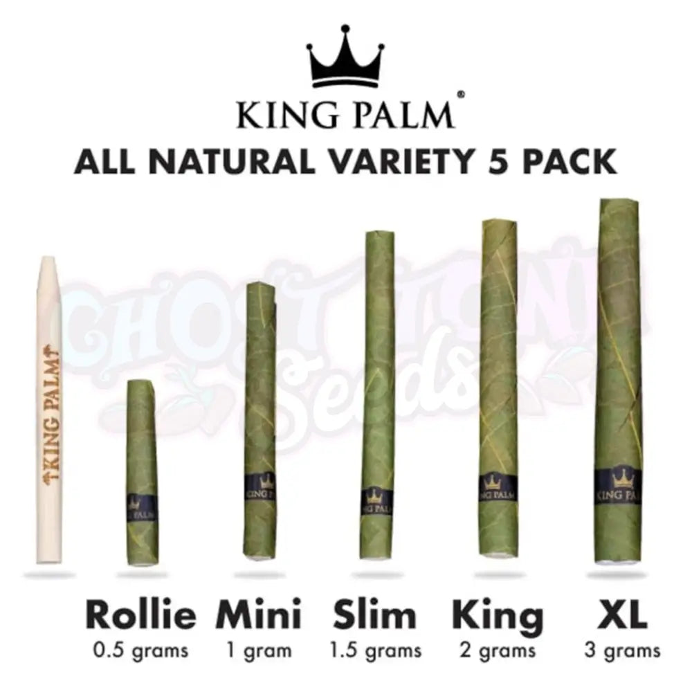 King Palm - Natural Variety Pack Rolls Conet 5 kpl Conet