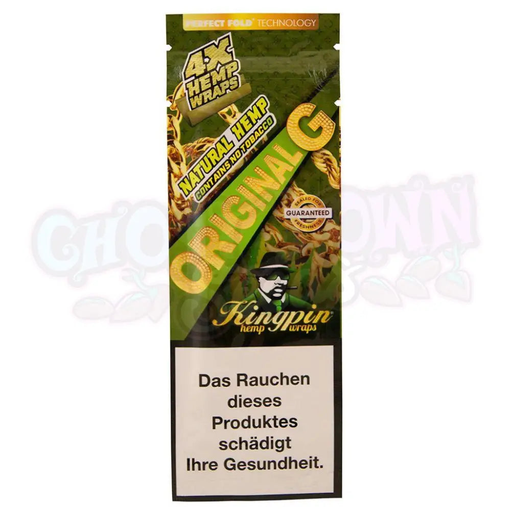 Kingpin - Original Hemp Blunt Wraps 4kpl - Ghost Town Seeds