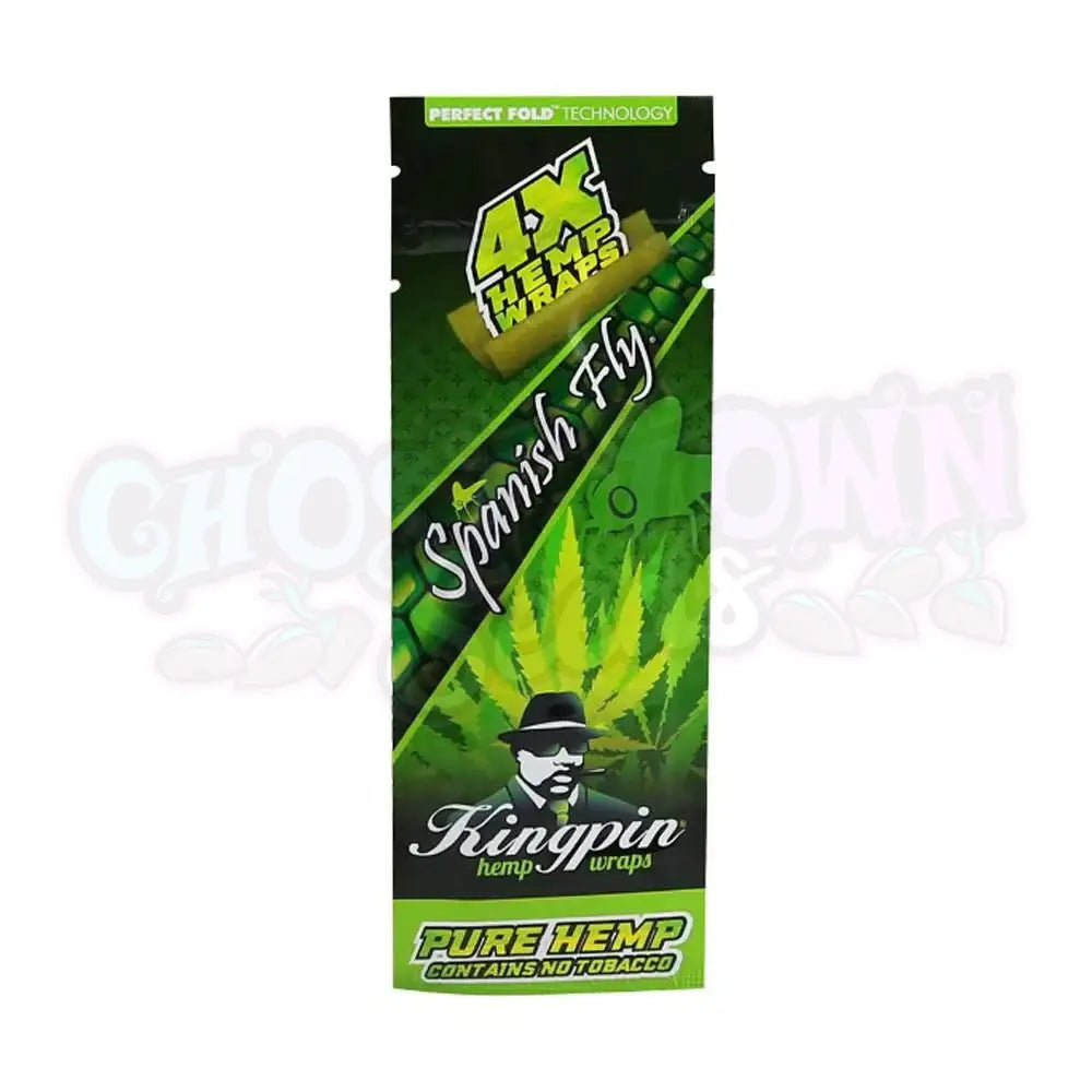 Kingpin - Spanish Fly Hemp Blunt Wraps 4kpl - Ghost Town Seeds