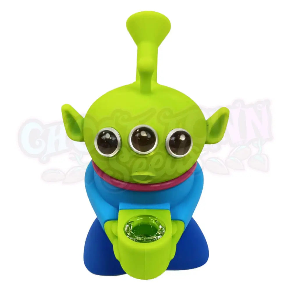 Kolmisilmäinen Alien Silikonibongi 14Cm