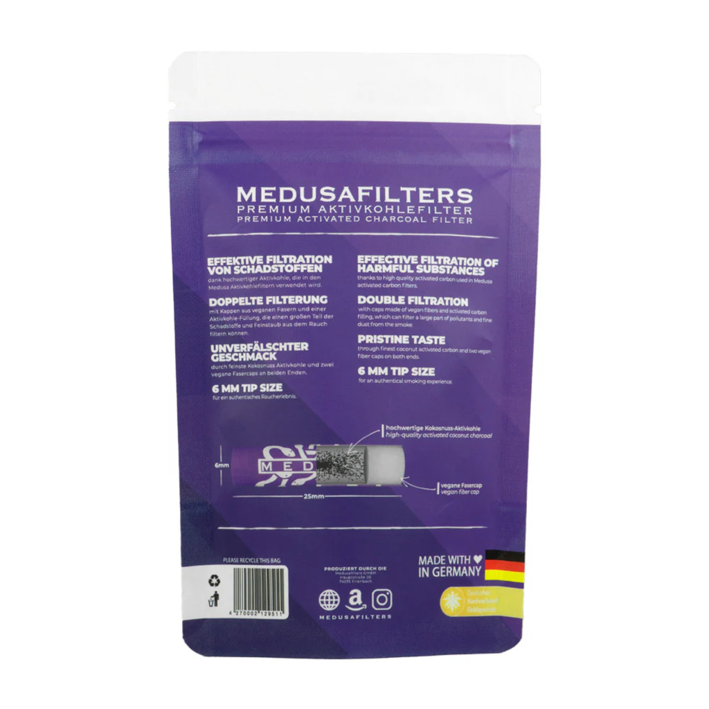 Medusafilters - 6Mm Violet Edition Aktiivihiilifiltterit 50Kpl Filtterit & Tipit
